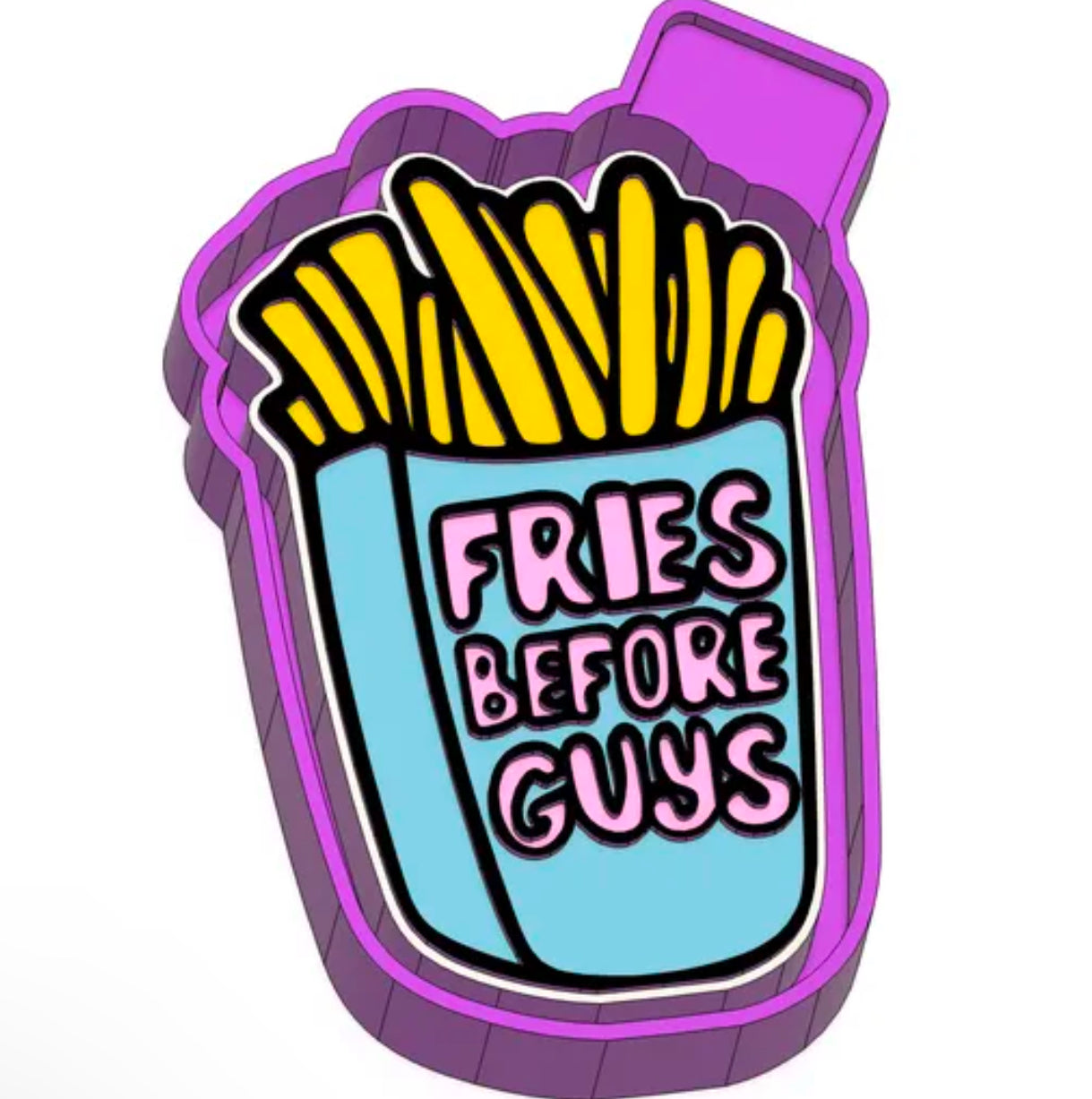 Guys before fries freshie mold